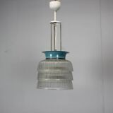 Glass pendant light by Napako, 1970s