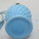 Pied de lampe opaline bleu