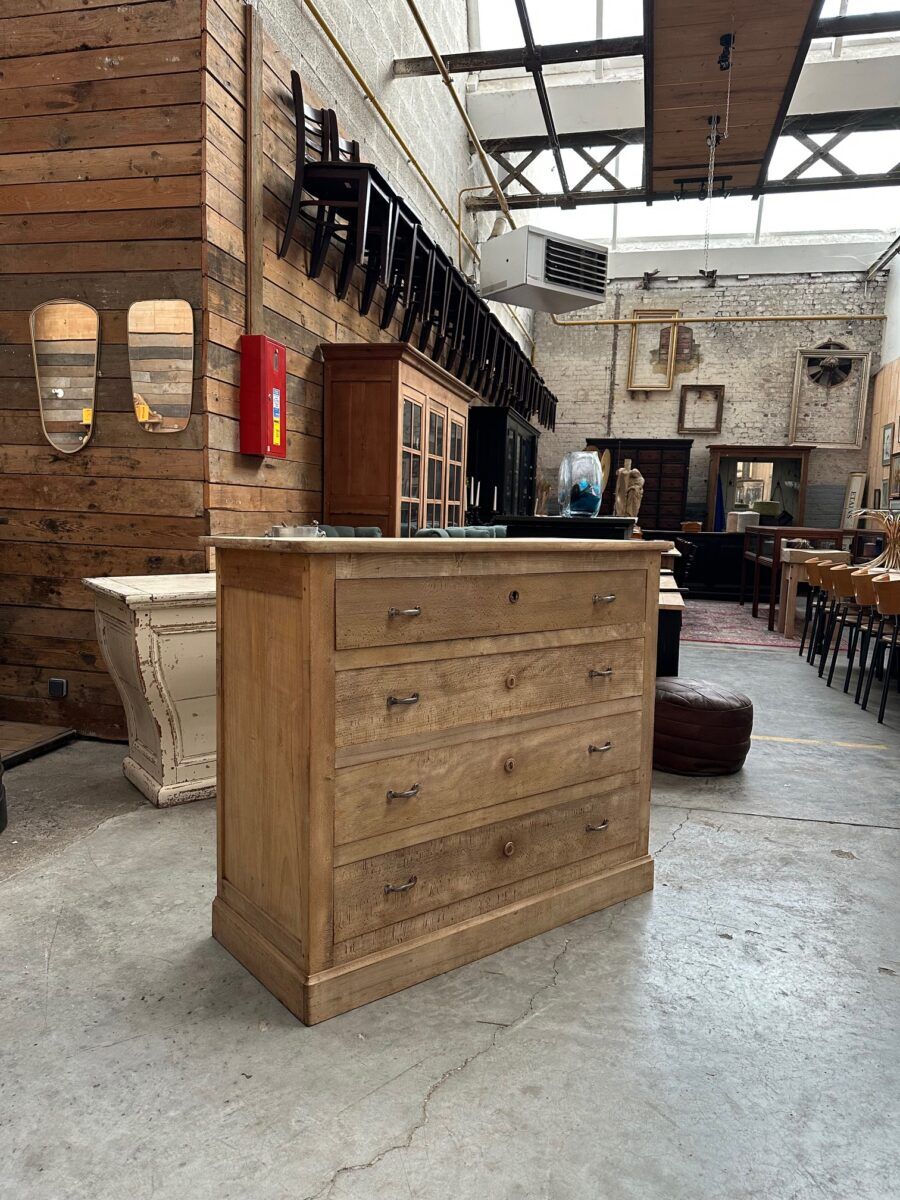 Beech commode, late 19th century