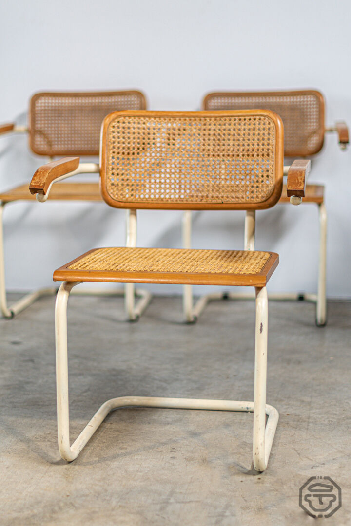 Lot of 3 chairs Marcel Breuer B64