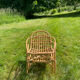 Pair of rattan armchairs