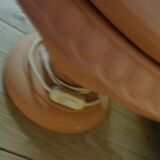 Terracotta garden lamp base