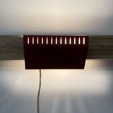 Adjustable wall lamp red Scandinavian design 1950.