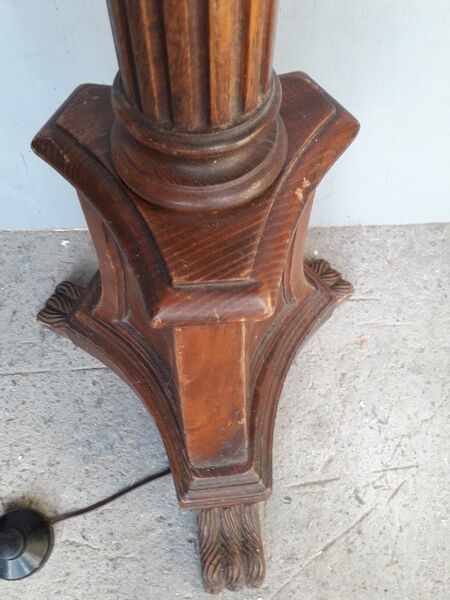 Lampadaire bois sculpté mouluré st empire ep 1930/40