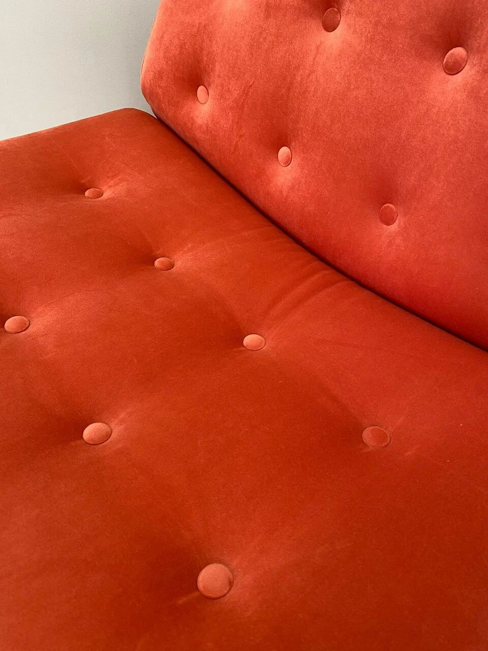 Orange Bubble chair from the 1970s.