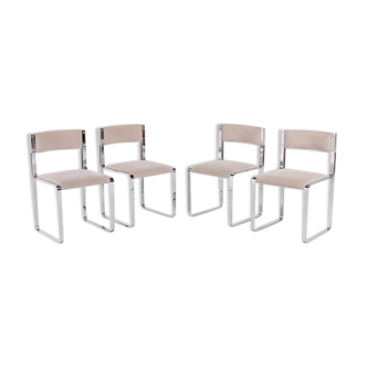 Set of 4 Italian dining chairs 1960