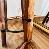 Pair of mismatched high stools