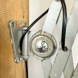 Grey industrial scissor wall lamp from erpe, 1960s