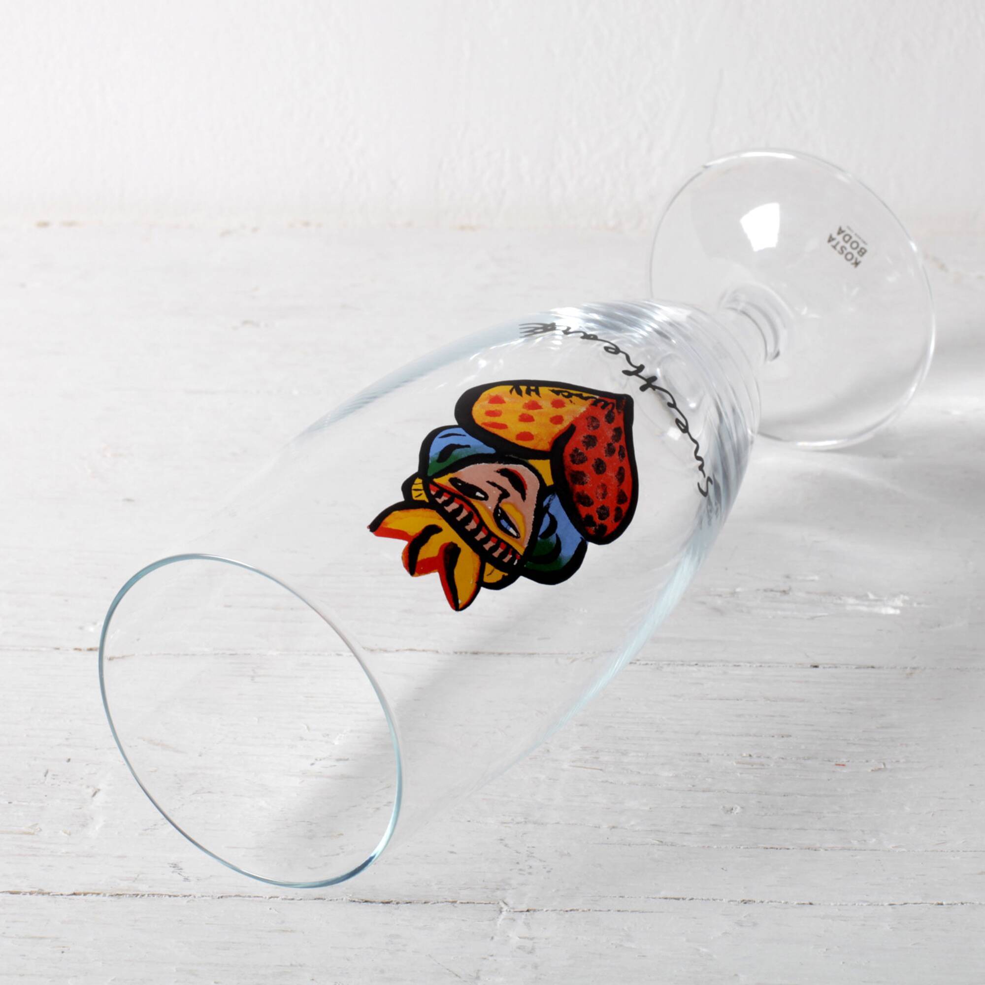 Crystal Glasses Friedsheep / Beer Kosta Boda Stemware/Ulrica Hydman Vallien