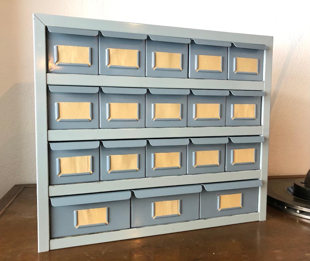 Piece of vintage industrial workshop furniture