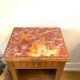 Small solid wood and marble sideboard