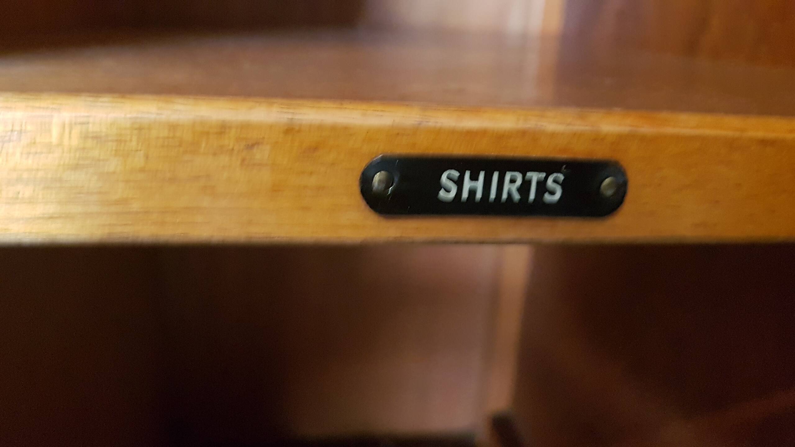 English wardrobe known as college years 40/50