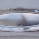 very large silver-plated metal tray