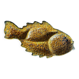 Large Flat Fish Appetizer - Fat Lava Vallauris Earthenware 47 / 25 cm