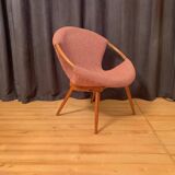 Fauteuil unique dans le style de Miroslav Navratil, Tchécoslovaquie, années 1950/1960