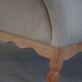 Pair of high-back lounge chairs in modern Danish style in the manner of Henning Kjærnulf, 1960s.