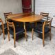Table ronde scandinave vintage