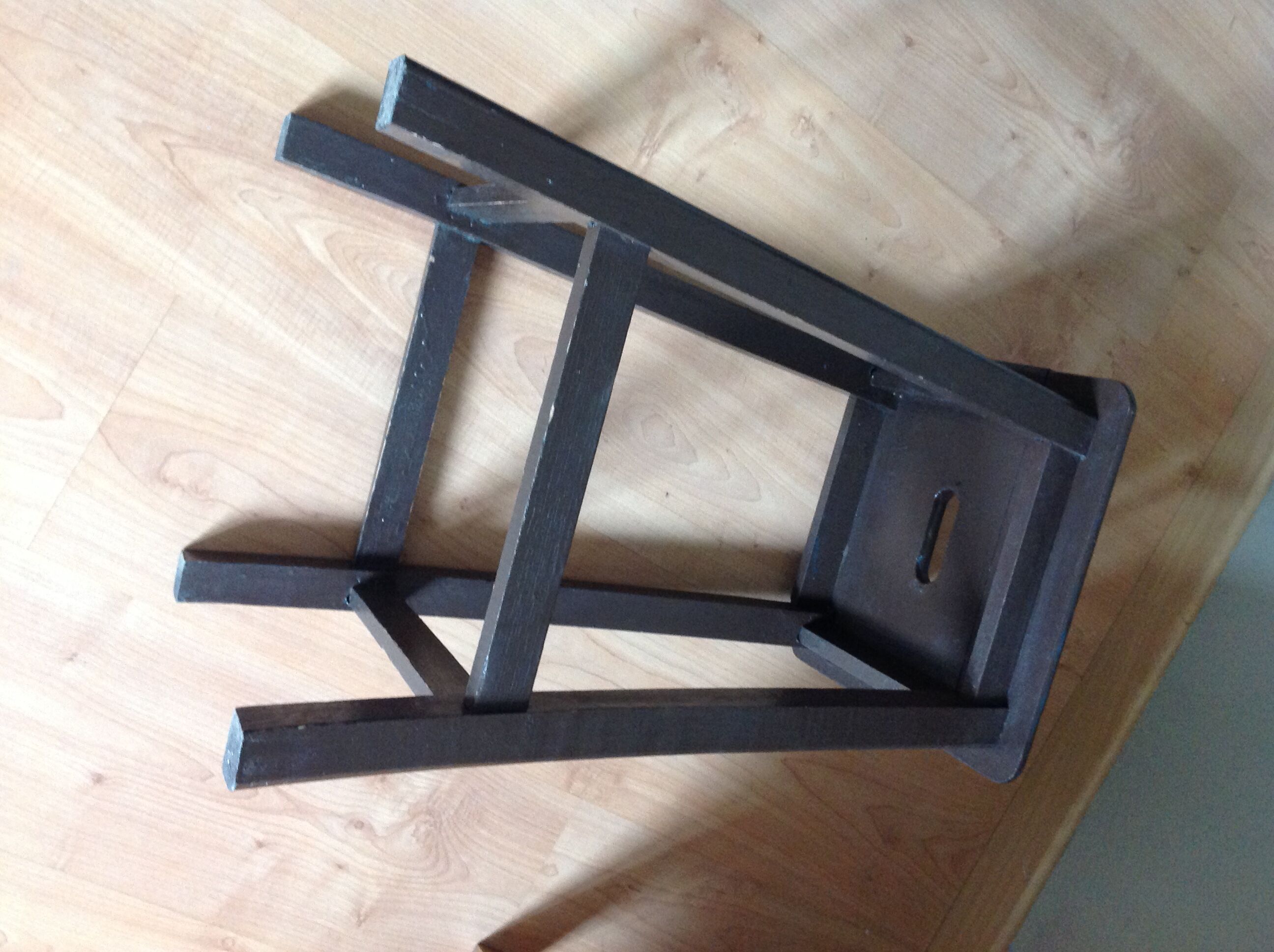 Wooden workshop stool, 60s-70s