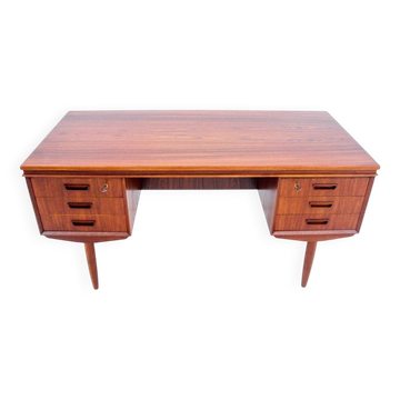 Bureau en teck, Danemark, années 1960