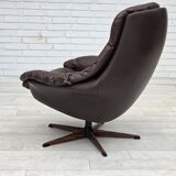 1970s, Danish design by H.W.Klein, swivel chair with footstool.