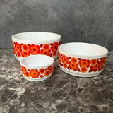 Vintage lotus arcopal salad bowl