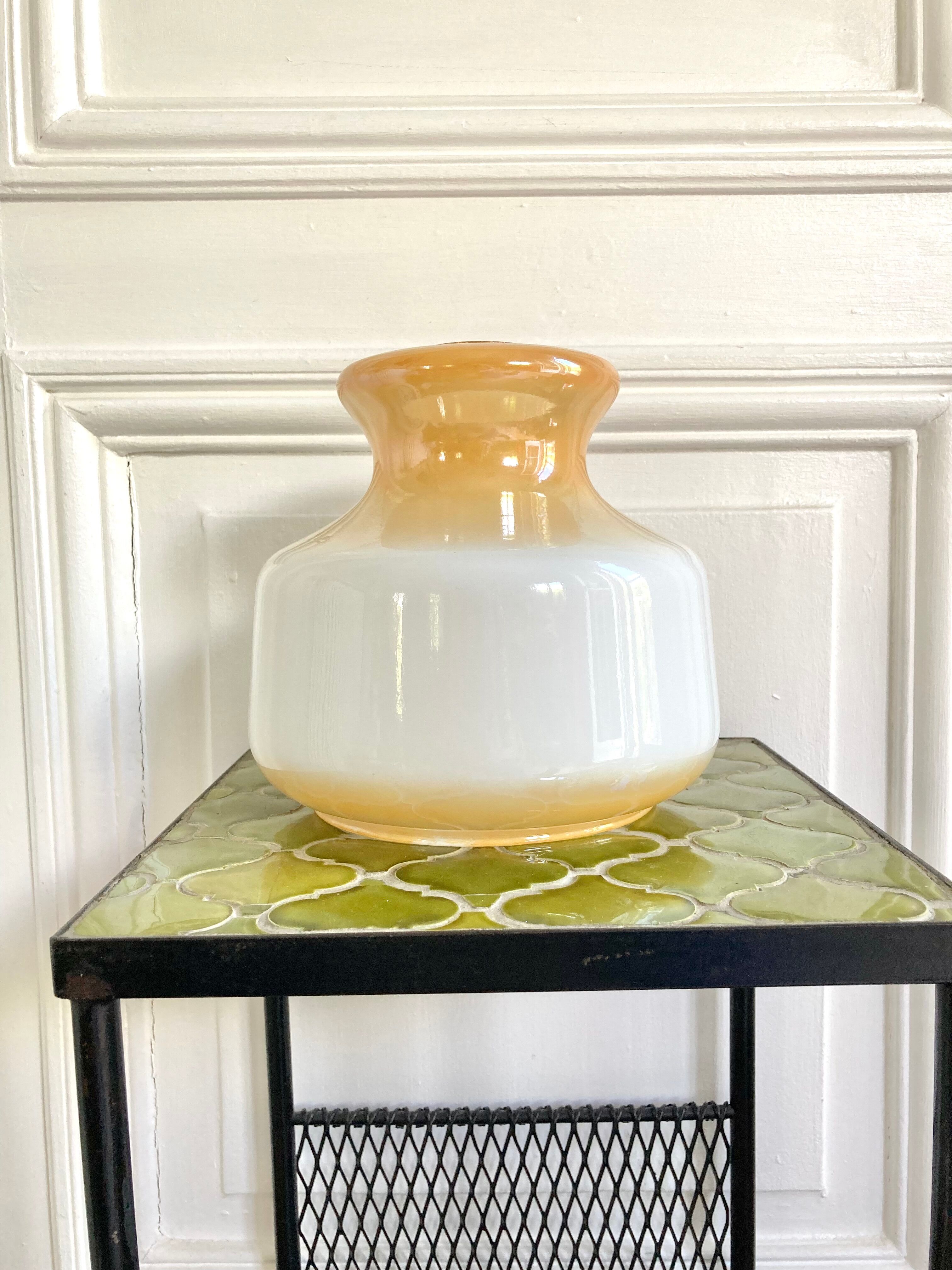 Suspension opaline années 70
