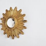 Miroir doré du milieu du siècle, années 1960