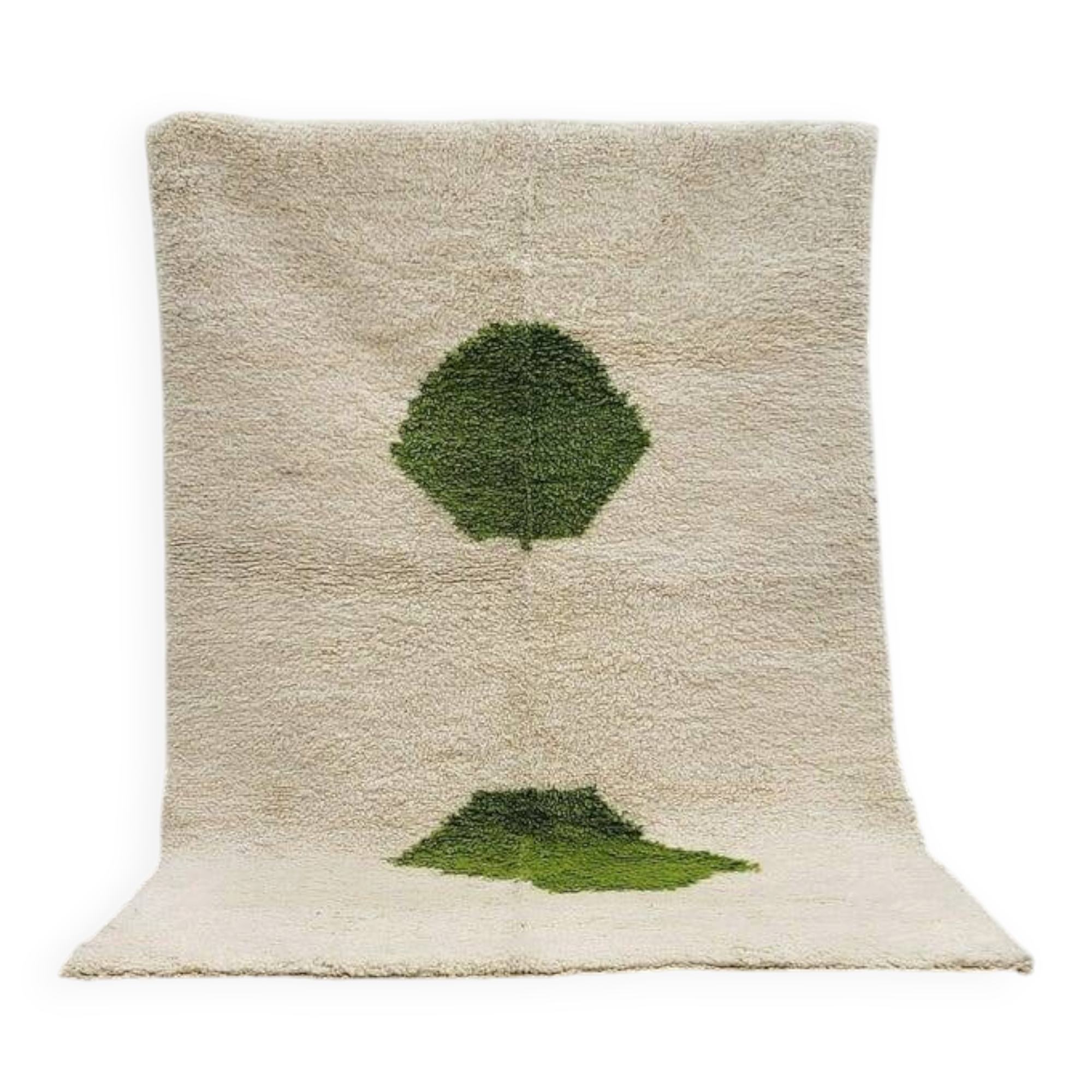 Handmade traditional pure wool Berber rug 2/3 m