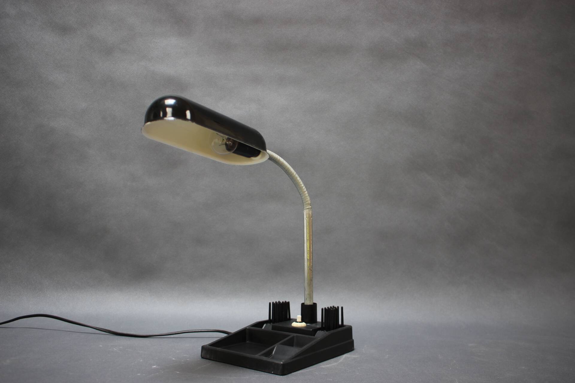 Mid-Century Table Lamp with Pencil Stand, 1960s