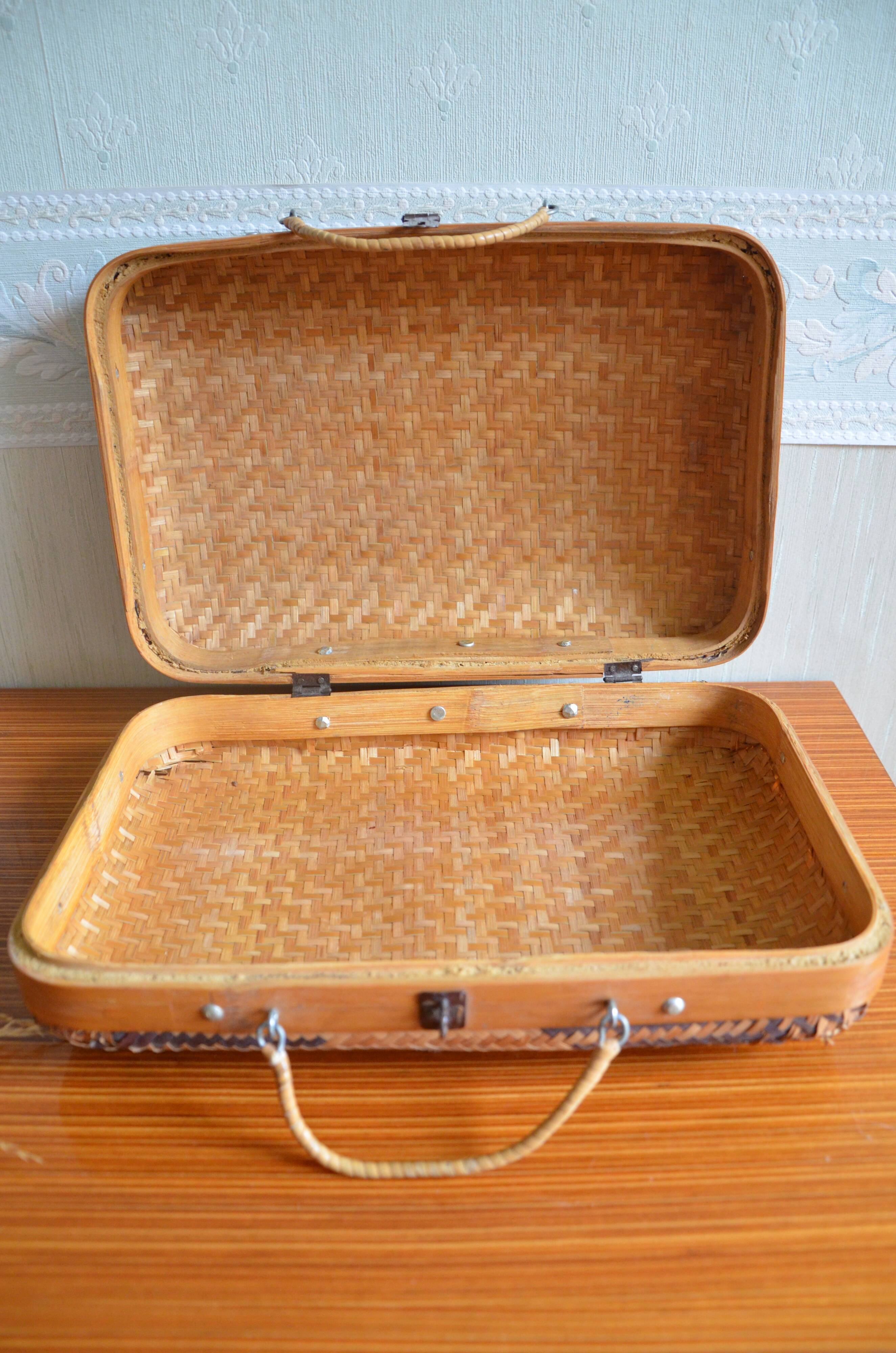 Vintage wicker case