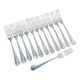 Set of 12 silver-plated metal forks christofle