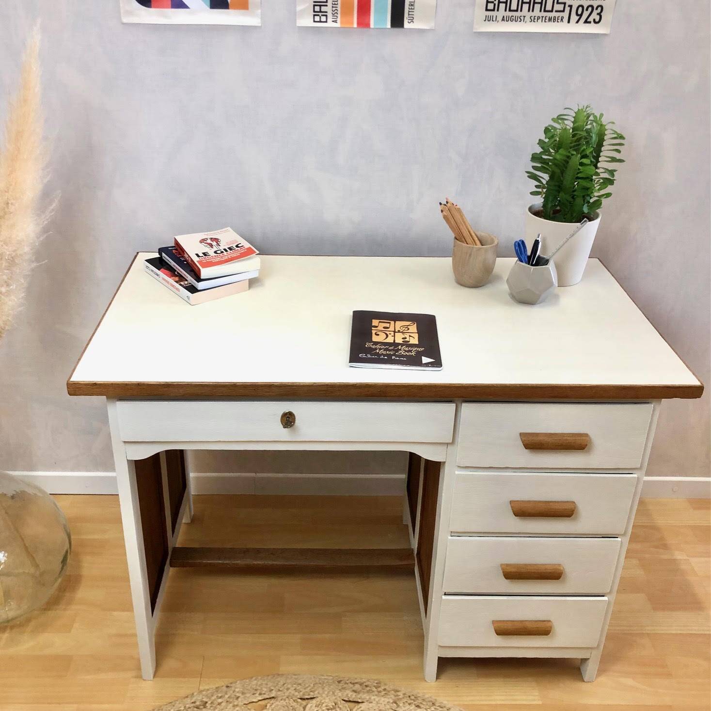 Vintage accounting desk