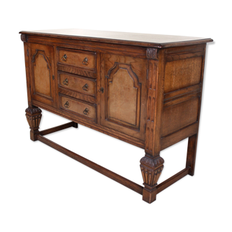 Ancient carved oak buffet