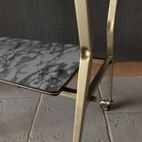 Serving table with wheels