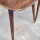 Series of 3 bistro chairs baumann model Fourmi 1950 vintage