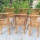 6 chaises en rotin