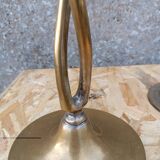 Pair of brass candelabra