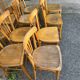 (Lot) 12 bistro chairs (light oak)