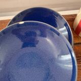 Lot de 6 assiettes creuses bleues