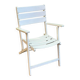 White folding garden armchair — Bistro style armchair