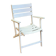 White folding garden armchair — Bistro style armchair