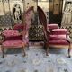Paire de fauteuils époque Louis Philippe à crémaillère