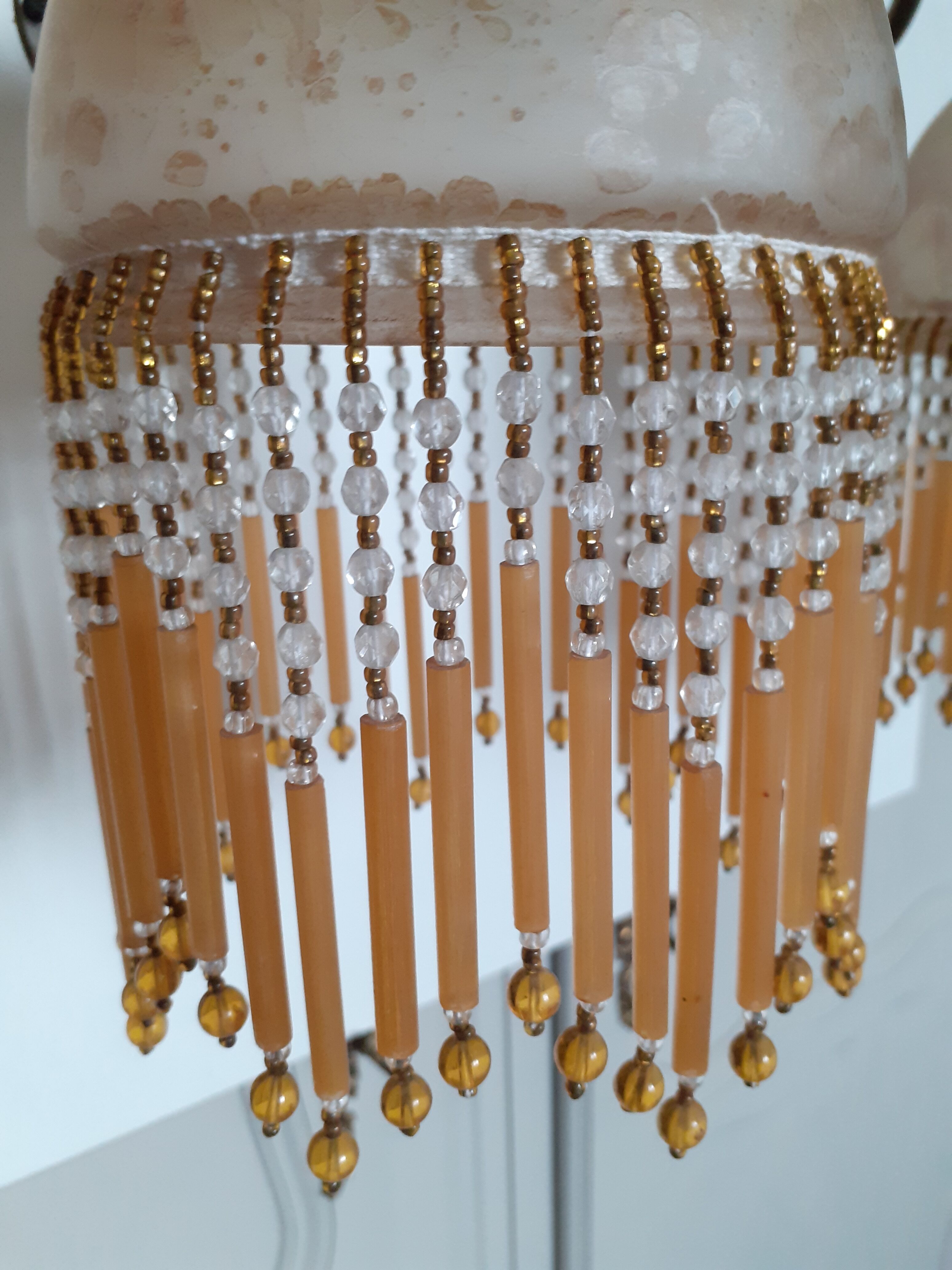 Pair of grapevine wall lamps