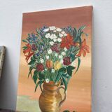 Oil painting on canvas / painting Bouquet of flowers