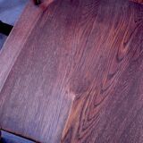 Mid century set of 6 solid oak lyre-back Windsor chairs, 1960s