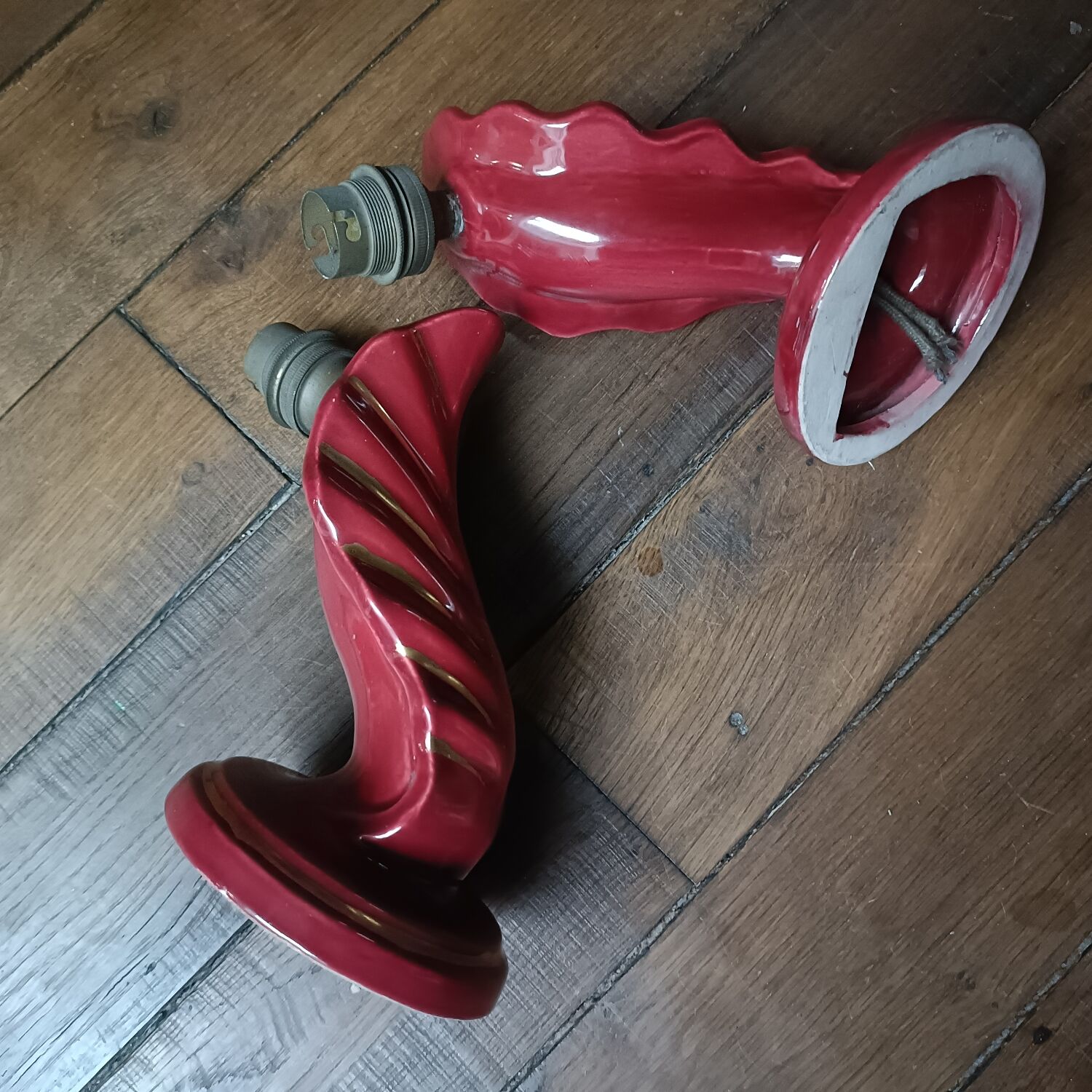 Pair of Art Deco wall sconces by Henri Chatard