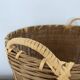 Basket, vintage bamboo laundry basket, toy basket, storage basket