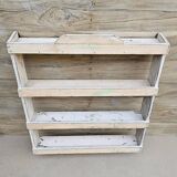 Burmese teak wall shelf