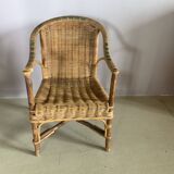 Fauteuil osier enfant