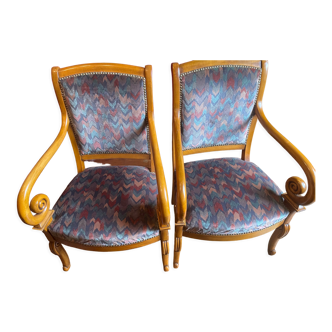 Louis Philippe style armchairs